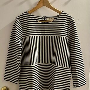 Black and White Madewell Striped Top